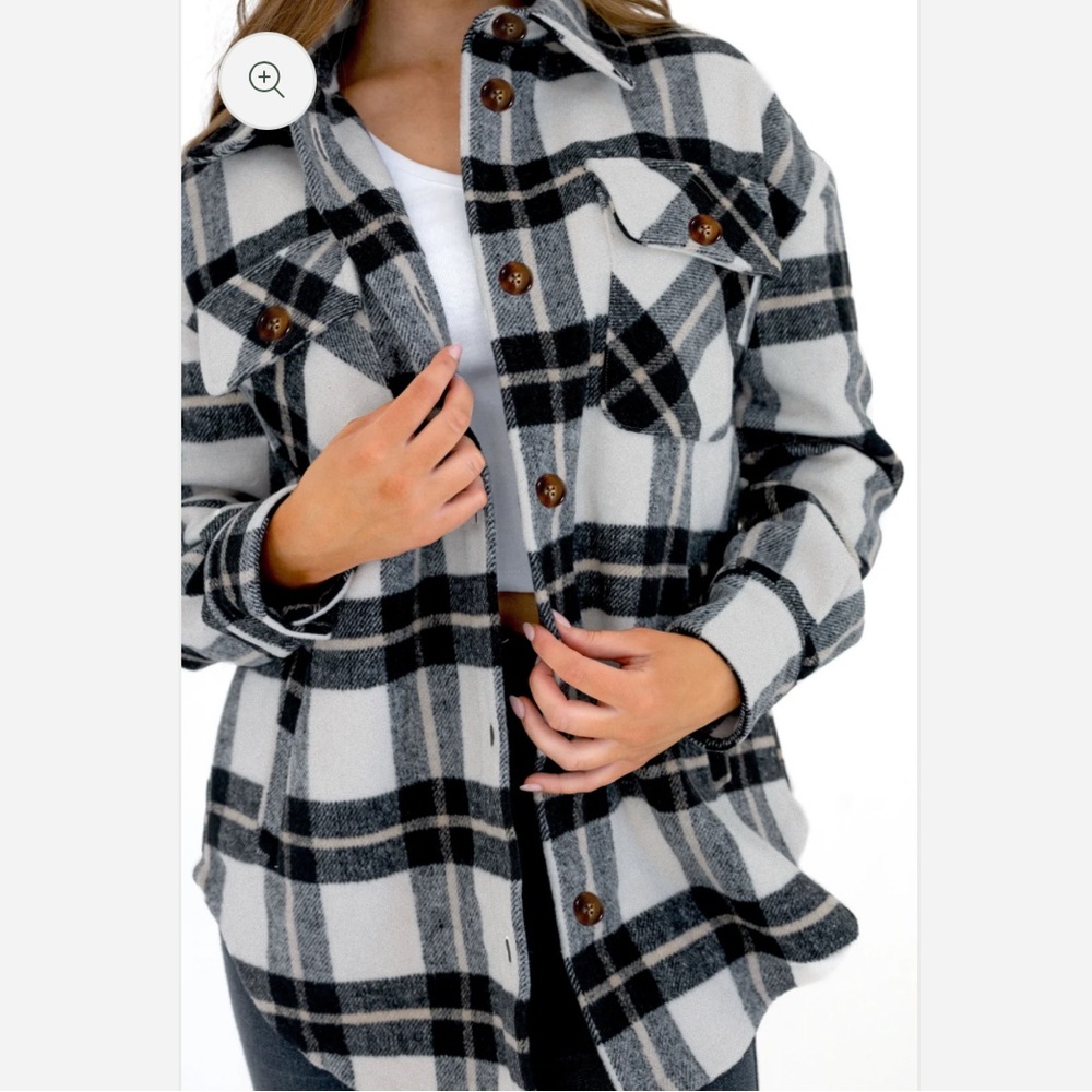 Oversized Plaid Button-Up